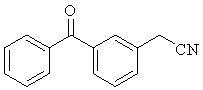 (3-benzoylphenyl)ethanenitrile