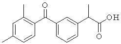 (2RS)-2-[3-(2,4-dimethylbenzoyl)phenyl]propanoic acid
