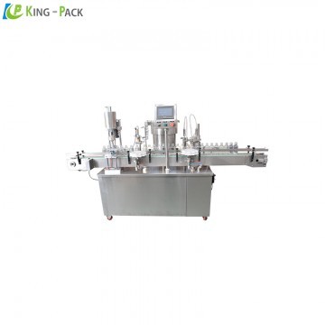 Liquid filling and capping machine