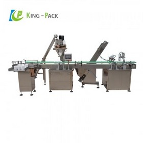 Powder vial filling capping line