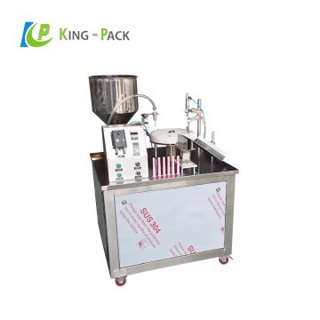 Medical gel filling and capping machine