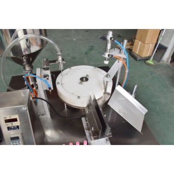 Medical gel filling and capping machine