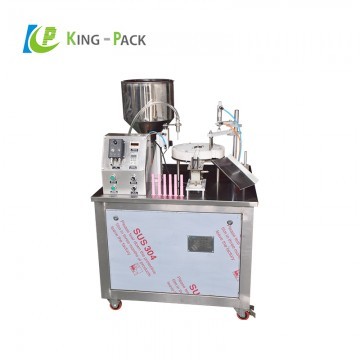 Medical gel filling and capping machine