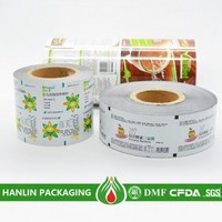 Printed treatment packaging laminated aluminum film roll