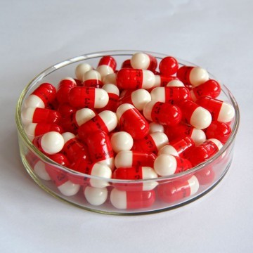 00#B red/white empty capsule