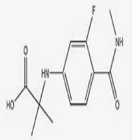 N-[3-Fluoro-4-[(methylamino)carbonyl]phenyl]-2-methylalanine