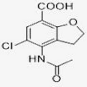 4 - acetyl amino - 5 - chloro - 2, 3 dihydro coumarone - 7 - carboxylic acid