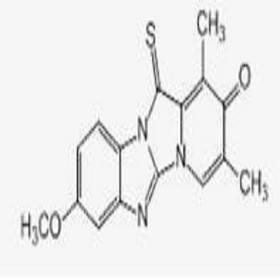 8-methoxy-1,3-dimethyl-12-thioxopyrido[1',2':3,4]imidazo-[1,2-a]benzimidazol-2(12H)-one