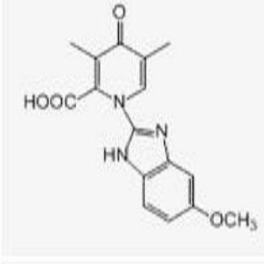 1,4-dihydro-1-(5-methoxy-1H-benzimidazol-2-yl)-3,5-dimethyl-4-oxo-2-pyridinecarboxylic acid