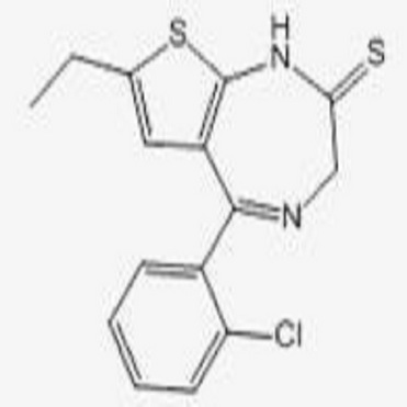 5-(O-CHLOROPHENYL)-7-ETHYL-1,2-DIHYDRO-3H-THIENO[2,3-E][1,4]DIAZEPINE-2-THIONE