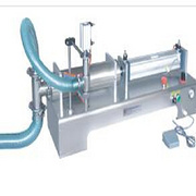 Horizontal single head liquid filling machine