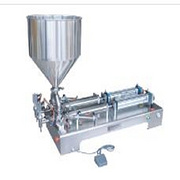 Horizontal double heads paste filling machine