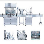 8 heads filling machine + rotary capper