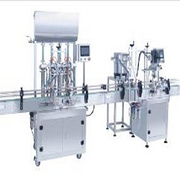4 heads filling machine + duckbill Capping Machine