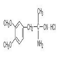 L-3-(3,4-DIMETHOXY PHENYL)- α-AMINO-2-METHYLPROPIONITRILE HYDROCHLORIDE