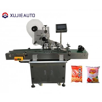 Automatic flat labeling machine adopt mature PLC and touch screen control system  2,Automatic flat l
