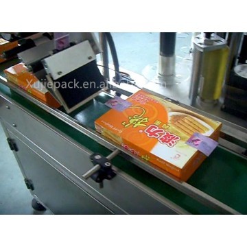 Automatic flat labeling machine adopt mature PLC and touch screen control system  2,Automatic flat l