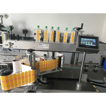 Automatic Double side round bottle adhesive sticker labeling machine for PET bottles