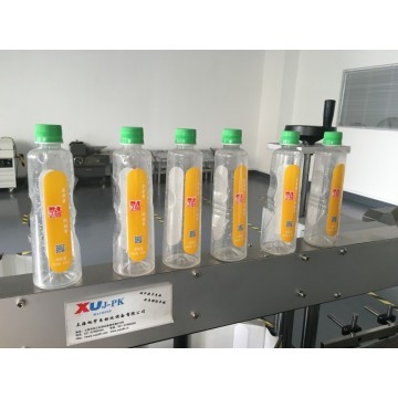 Automatic Double side round bottle adhesive sticker labeling machine for PET bottles