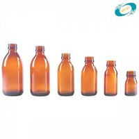 Amber Pharmaceutical Glass Vial Bottles for Syrup