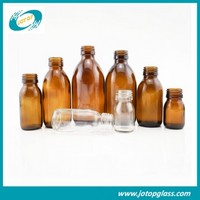 Pharmaceutical Cough Glass Syrup Bottle