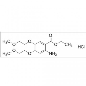 2-amino-4,5-bis(2-methoxyethoxy)benzoic acid ethyl ester hydrochloride