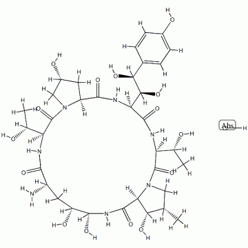 1-[(4R,5R)-4,5-Dihydroxy-L-ornithine]echinocandin B hydrochloride (1:1)