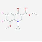 1-CYCLOPROPYL-6,7-DIFLUORO-1,4-DIHYDRO-8-METHOXY-4-OXO-3-QUINOLINE CARBOXYLIC ACID ETHYL ESTER