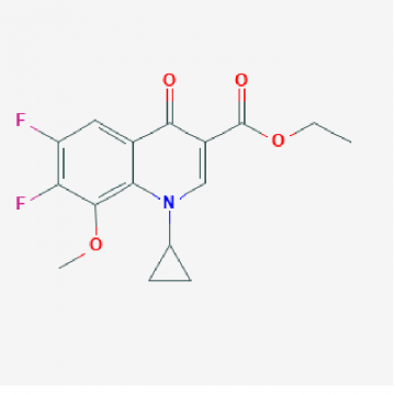 1-CYCLOPROPYL-6,7-DIFLUORO-1,4-DIHYDRO-8-METHOXY-4-OXO-3-QUINOLINE CARBOXYLIC ACID ETHYL ESTER