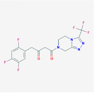 (2Z)-4-OXO-4-[3-(TRIFLUOROMETHYL)-5,6-DIHYDRO-[1,2,4]TRIAZOLO[4,3-A]PYRAZINE-7(8H)-YL]-1-(2,4,5-TRIF