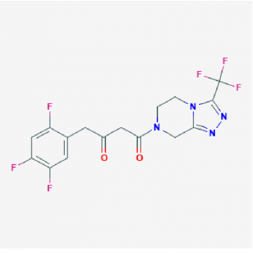 (2Z)-4-OXO-4-[3-(TRIFLUOROMETHYL)-5,6-DIHYDRO-[1,2,4]TRIAZOLO[4,3-A]PYRAZINE-7(8H)-YL]-1-(2,4,5-TRIF