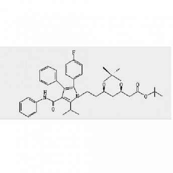 (4R-cis)-1,1-dimethylethyl-6-[2-[2-(4-fluorophenyl)-5-(1-isopropyl)-3-phenyl-4-[(phenylamino)carbony