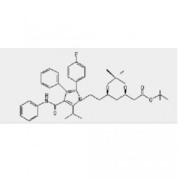 (4R-cis)-1,1-dimethylethyl-6-[2-[2-(4-fluorophenyl)-5-(1-isopropyl)-3-phenyl-4-[(phenylamino)carbony