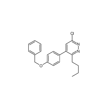 3-butyl-6-chloro-4-(4-phenylmethoxyphenyl)pyridazine