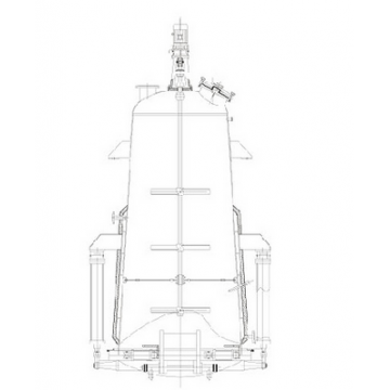 TD-D multi-function inverted cone extraction tank