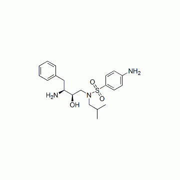 Benzenesulfonamide, 4-amino- N-[(2R,3S)-3-amino-2-hydroxy- 4-phenylbutyl]-N-(2- methylpropyl)-