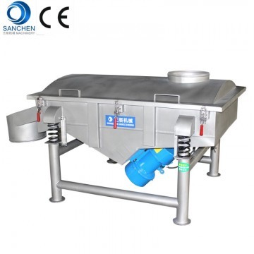 Small model linear screening machine for particle products