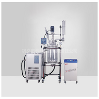 YSF standard type frequency conversion speed regulating double layer glass reaction kettle