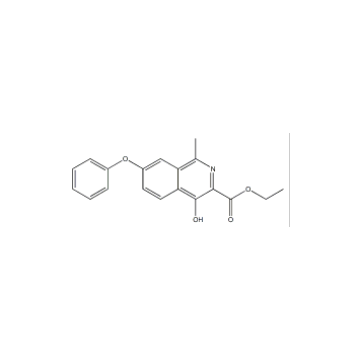 4-Hydroxy-1-methyl-7-phenoxy-3-isoquinolinecarboxylic acid ethyl ester