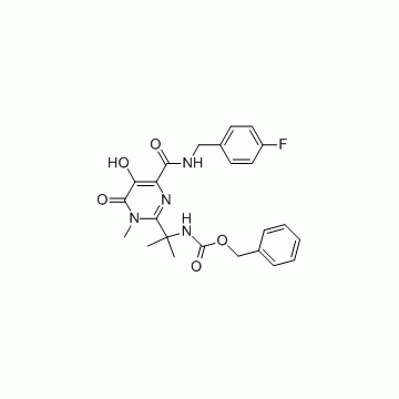 Benzyl [1-[4-[[(4-fluorobenzyl)amino]carbonyl]-5-hydroxy-1-methyl-6-oxo-1,6-dihydropyrimidin-2-yl]-1