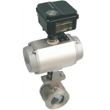 Pneumatic V-type ball valve