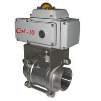 Electric internal thread ball valve