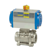 Pneumatic internal thread ball valve