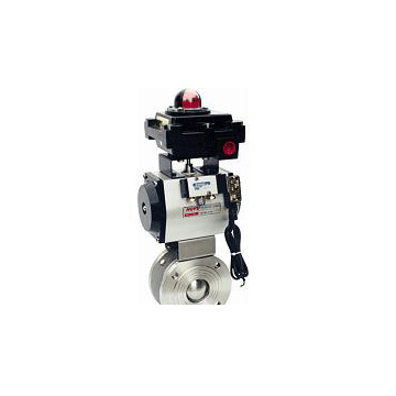 Ultra-thin pneumatic pair ball valve