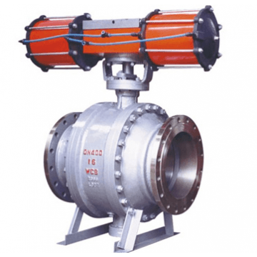 Pneumatic fixed ball valve