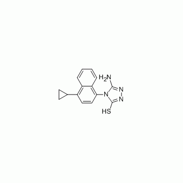 3-Amino-4-(4-cyclopropylnaphthalen-1-yl)-4H-1,2,4-triazole-5-thiol