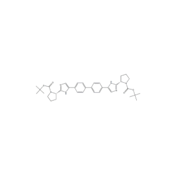 1-Pyrrolidinecarboxylic acid, 2,2'-([1,1'-biphenyl]-4,4'-diyldi-1H-iMidazole-5,2-diyl)bis-, 1,1'-bis