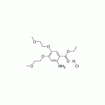 2-Amino-4,5-bis(2-methoxyethoxy)benzoic acid ethyl ester hydrochloride