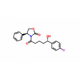 (4S)-3-[(5R)-5-(4-FLUOROPHENYL)-5-HYDROXYPENTANOYL]-4-PHENYL-1,3-OXAZOLIDIN-2-ONE