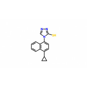 4-(4-cyclopropylnaphthalen-1-yl)-1H-1,2,4-triazole-5(4H)-thione